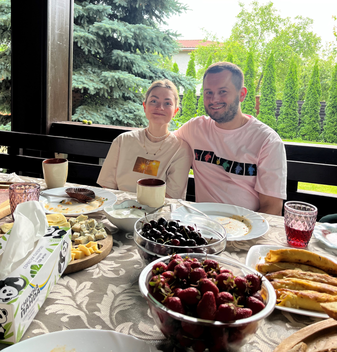 Andrii and his wife