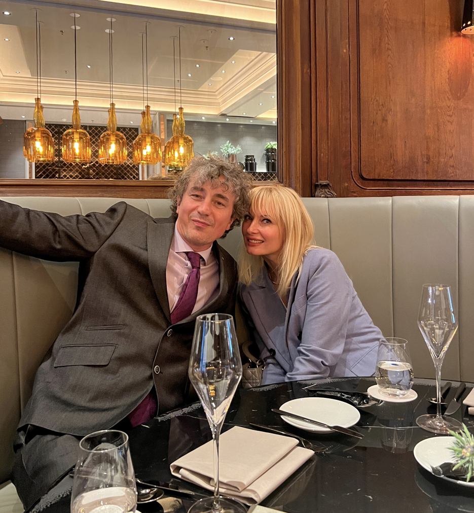 Had a lovely dinner with Valerii and Natalya. What lovely people. 
