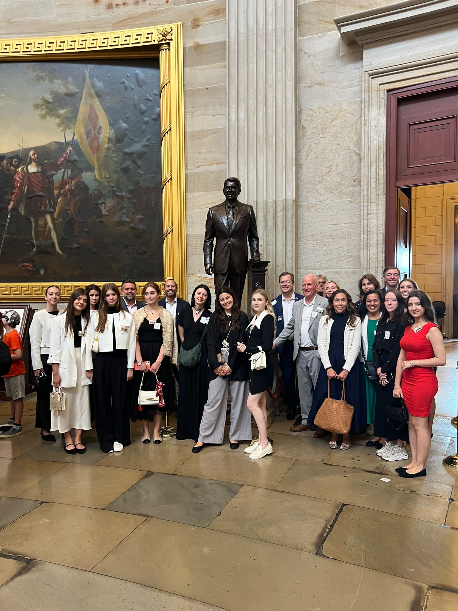 In the Capitol Rotunda.