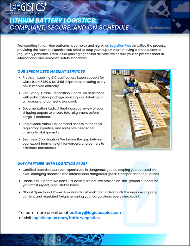 battery logistics